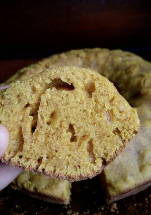 Foto resep Bolu Labu kuning rasa kacang Bersarang Empuk simple