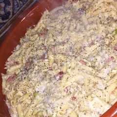 Una foto de Macarrones con nata y especias