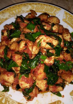 Foto resep Balado tahu daun melinjo