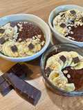 Tapioca au lait végétal, chocolat noir et banane