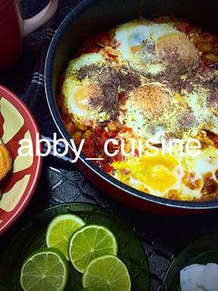 صورة لوصفة بيض مقلي مع الفلفل والبندوره