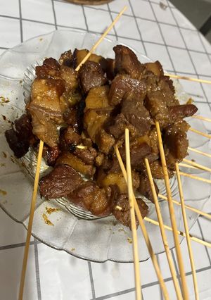 Foto resep Sate babi manis🍢🍢🍢