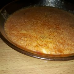 Tomato with milk soup A picture of Tomato with milk soup.