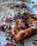 Lasagna con radicchio e macinato