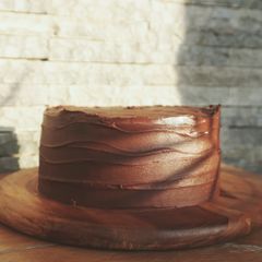 A picture of Triple chocolate cake.