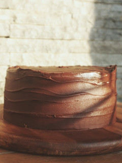A picture of Triple chocolate cake.