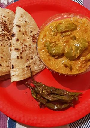 A picture of Capsicum curry masala.