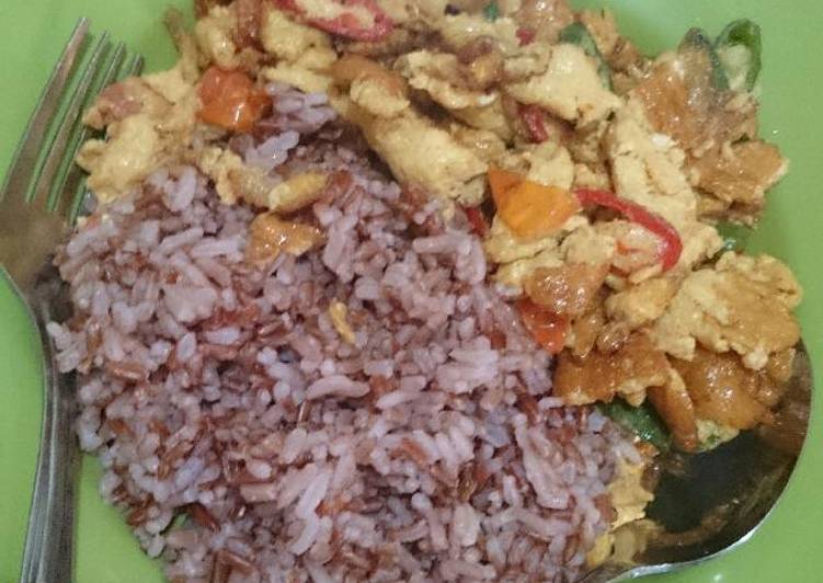 Telur Orak Arik Nasi Diet Simple