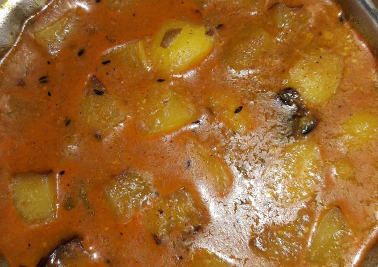 How to Prepare Speedy Potato raw papaya curry