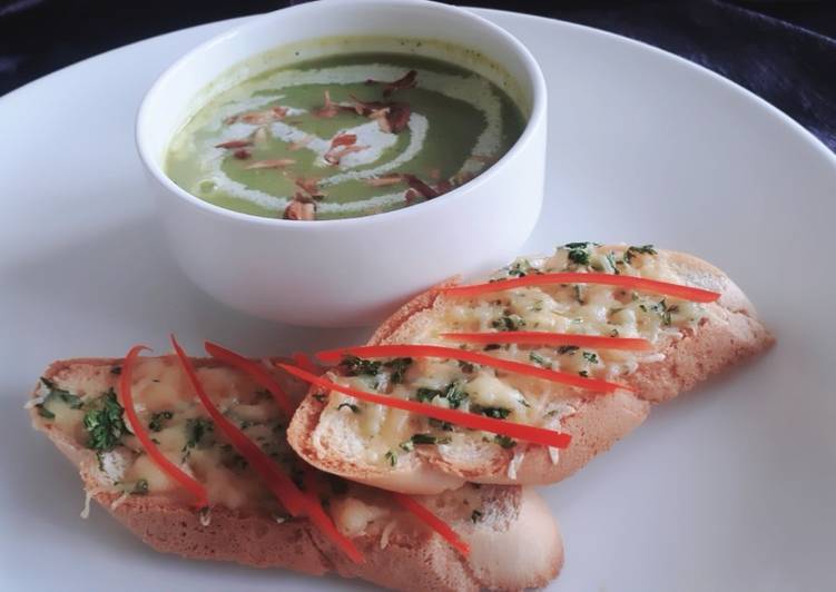 Recipe of Speedy Broccoli almandine cream soup