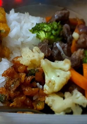 A picture of Beef & vegetables stir-fry.