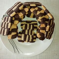 A picture of Checkerboard cookies #bakingcontest.