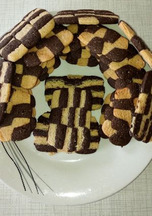 A picture of Checkerboard cookies #bakingcontest.