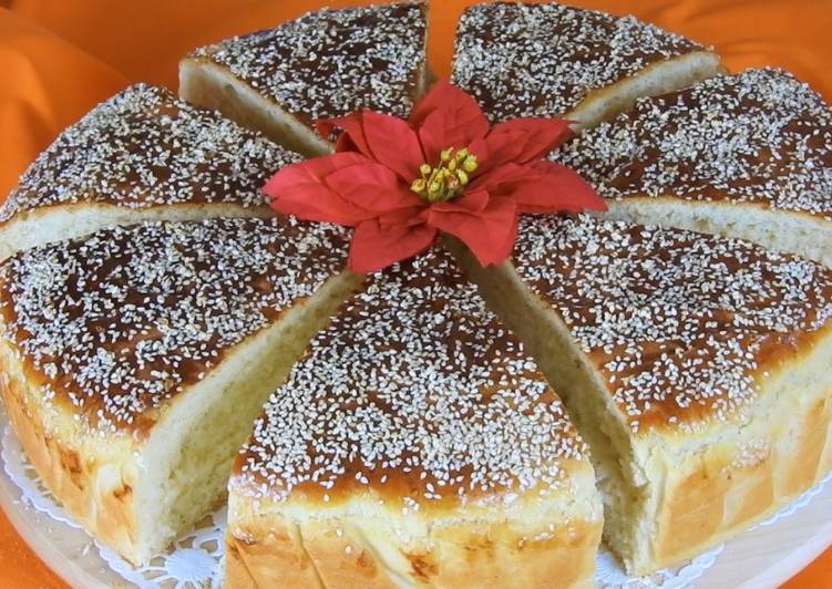 New Year’s Day Traditional Tsoureki Bread