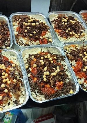 صورة لوصفة الكشري المصري