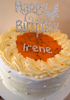 A picture of Passion fruit jello.