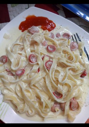 Foto resep Fettucini Carbonara