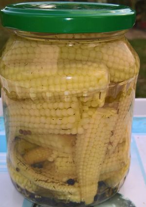 Ecetes bébikukorica savanyúság házilag recept fotója