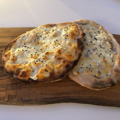 A picture of Sourdough Akkawi Manoushe.
