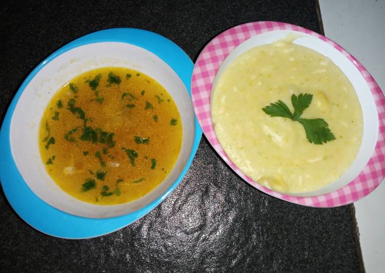 Resep Mpasi Bubur Wortel + Sup ayam yang Lezat