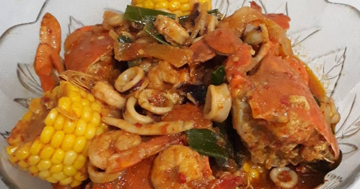 Resep Seafood Saos Padang Oleh Tsaniyah Cookpad