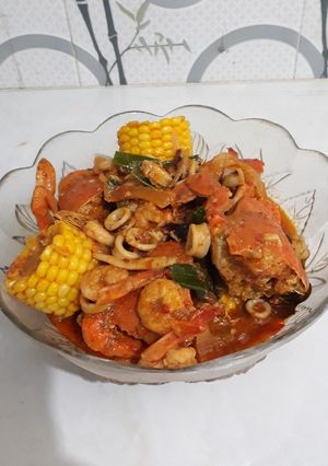 Foto resep Seafood Saos Padang