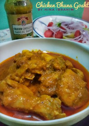 A picture of Chicken bhuna gosht.