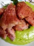 Polenta con espinaca y Chicharron👩‍🍳