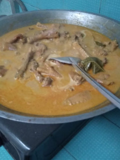 Foto resep Gulai ayam bakar bumbu kelapa gongseng