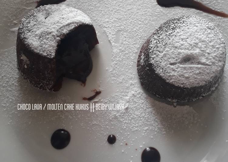Bagaimana Menyiapkan Choco lava/molten cake kukus Anti Gagal