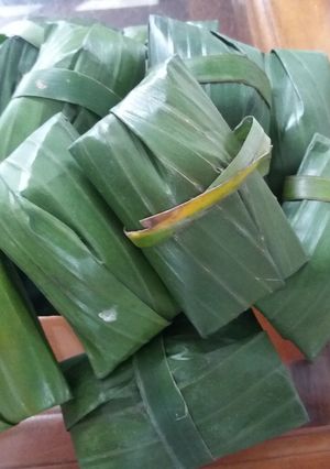 Hình của món Bánh ít lá gai.