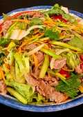 Gỏi măng tây, thịt bò