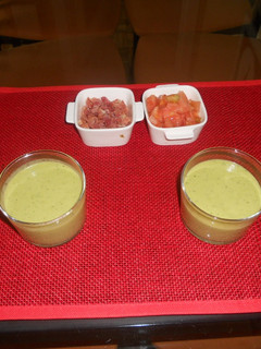 Una foto de Gazpacho verde