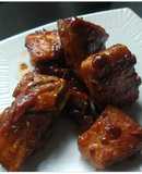 Costillas de cerdo a la BBQ