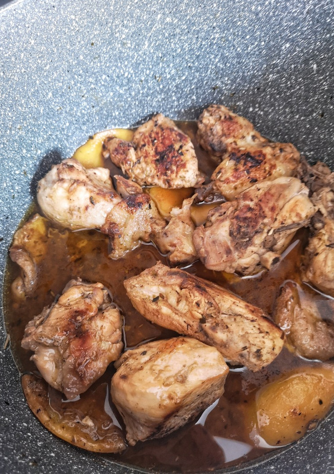 Una foto de Pollo "asado" al limón