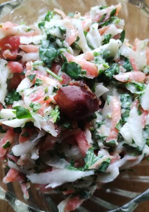 A picture of Tri colour salad.