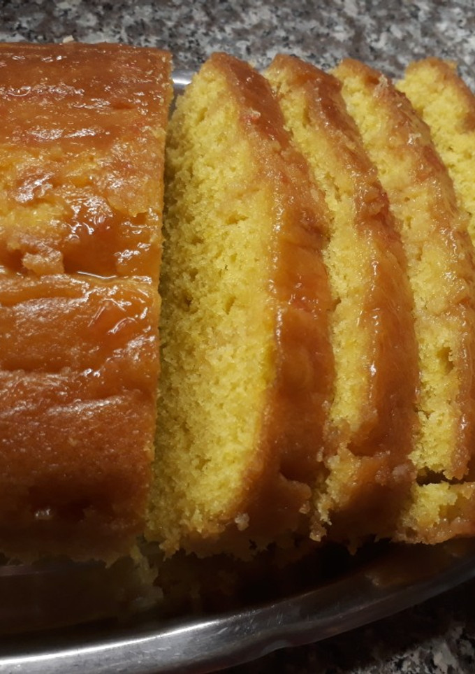 Una foto de Súper budín de pomelo