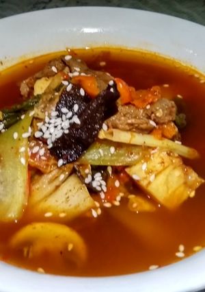 Foto resep Sukiyaki Tomyam ala Rumahan