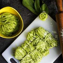 A picture of MIE Pokchoy homemade Sumber Mei Basuki.