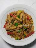 Tumis tempe enoki