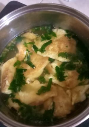 Foto resep Kuah telur dadar