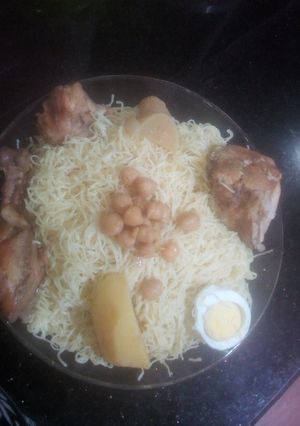 صورة لوصفة رشتة مرق أبيض