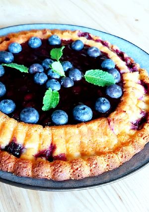 Une photo de Clafoutis aux myrtilles