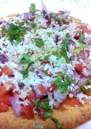 A picture of Khakhra Masala Tostada.