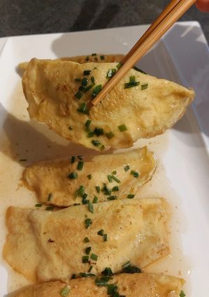 Une photo de Dan Jiao, Dumplings aux œufs ou raviolis aux œufs