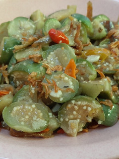 Foto resep Tumis Terong Gelatik Teri (Terong hijau bulat)