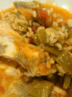 Una foto de Arroz caldoso de bacalao