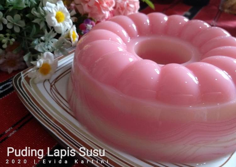 Resep Puding Lapis Susu, Bikin Ngiler