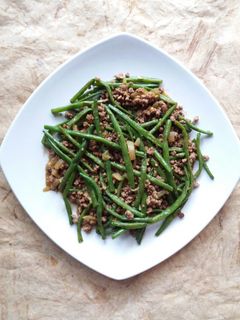 Foto resep Baby buncis siram daging