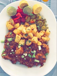 صورة لوصفة دجاج طاوة